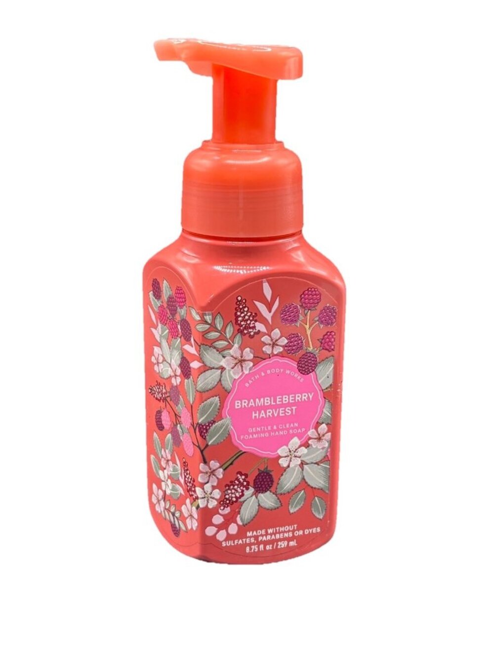 Bath & Body Works Bramble Berry Harvest Gentle Foaming Hand Soap 8.75 oz Jam Red